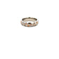 18ct Yellow Gold and Palladium Flowers Ring Size M