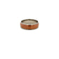 Palladium and 9ct Rose Gold Satin Finish Ring Size V