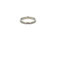 Platinum Shaped Pinched Top Set Diamond Set Ring Size N