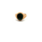 9ct Yellow Gold Oval Bloodstone Signet Ring Size T