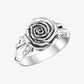 Thomas Sabo Sterling Silver Midnight Rose Ring Size 56 TR2487-637-21-56