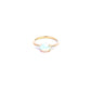9ct Yellow Gold Opal and Diamond Ring Size M