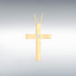 9ct Yellow Gold 0.05ct Diamond Cross Pendant