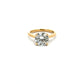18ct Yellow Gold Laboratory Grown Diamond Brilliant Cut Hidden Halo Ring Size M