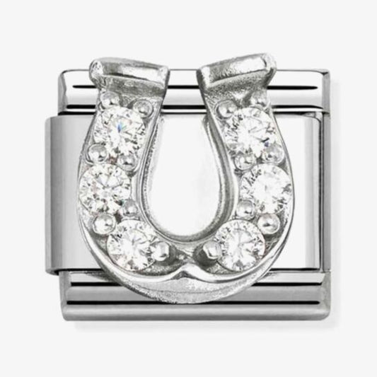 Nomination Composable Classic Cubic Zirconia Horseshoe Charm 330304/51