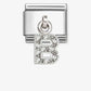 Nomination Composable Classic Cubic Zirconia Letter B 331818/02