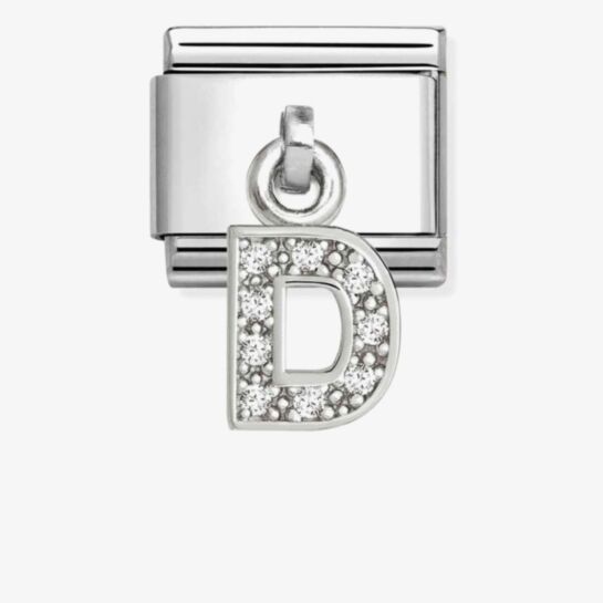 Nomination Composable Classic Cubic Zirconia Letter D 331818/04