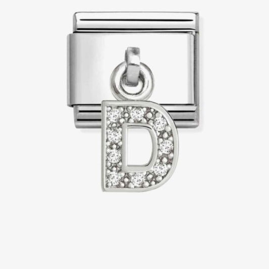 Nomination Composable Classic Cubic Zirconia Letter D 331818/04