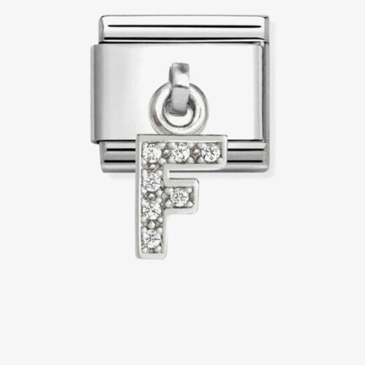 Nomination Composable Classic Cubic Zirconia Letter F 331818/06