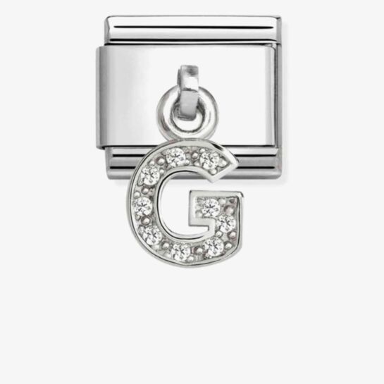 Nomination Composable Classic Cubic Zirconia Letter G 331818/07