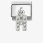 Nomination Composable Classic Cubic Zirconia Letter H 331818/08