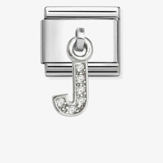 Nomination Composable Classic Cubic Zirconia Letter J 331818/10