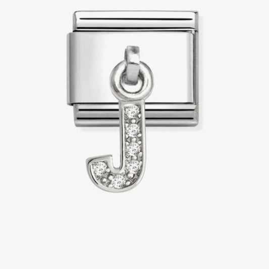 Nomination Composable Classic Cubic Zirconia Letter J 331818/10
