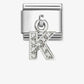Nomination Composable Classic Cubic Zirconia Letter K 331818/11