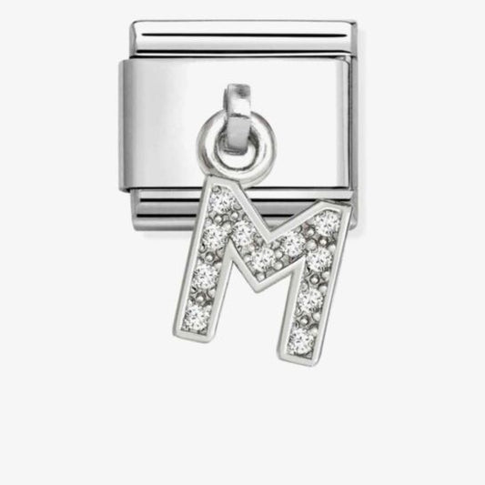 Nomination Composable Classic Cubic Zirconia Letter M 331818/13