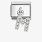 Nomination Composable Classic Cubic Zirconia Letter M 331818/13