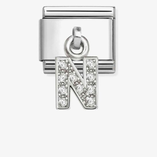 Nomination Composable Classic Cubic Zirconia Letter N 331818/14