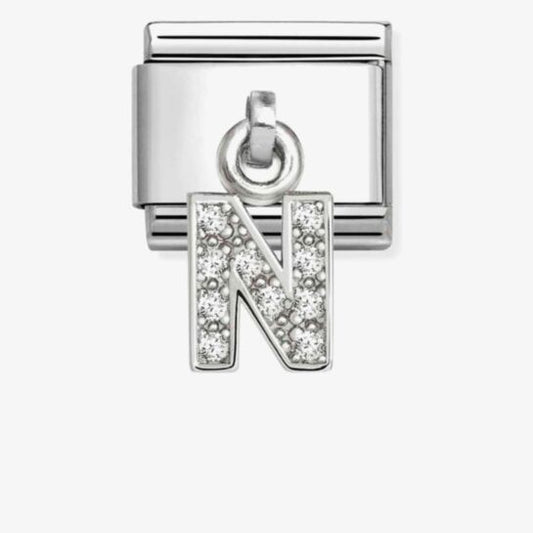 Nomination Composable Classic Cubic Zirconia Letter N 331818/14