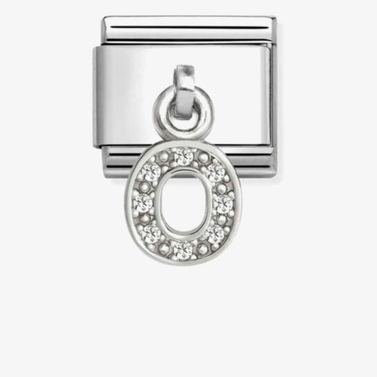 Nomination Composable Classic Cubic Zirconia Letter O 331818/15
