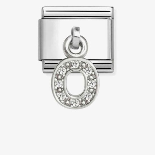 Nomination Composable Classic Cubic Zirconia Letter O 331818/15