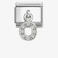 Nomination Composable Classic Cubic Zirconia Letter O 331818/15