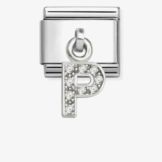 Nomination Composable Classic Cubic Zirconia Letter P 331818/16