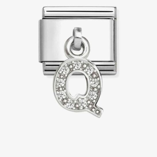 Nomination Composable Classic Cubic Zirconia Letter Q 331818/17