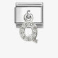 Nomination Composable Classic Cubic Zirconia Letter Q 331818/17