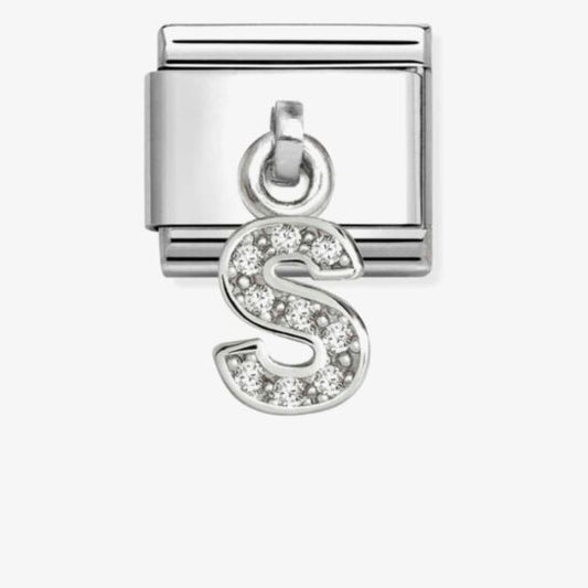 Nomination Composable Classic Cubic Zirconia Letter S 331818/19