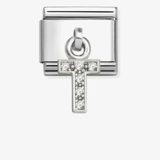 Nomination Composable Classic Cubic Zirconia Letter T 331818/20