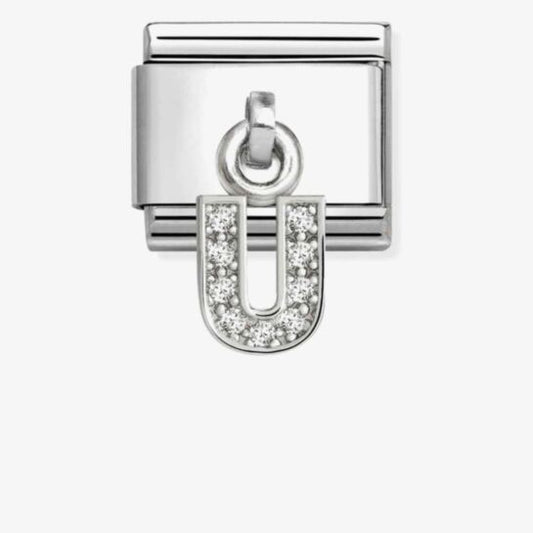 Nomination Composable Classic Cubic Zirconia Letter U 331818/21