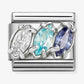 Nomination Composable Classic White Blue Cubic Zirconia Trilogy 330329/19