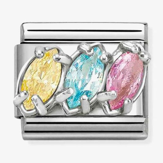 Nomination Composable Classic Colour Mix Cubic Zirconia Trilogy 330329/20