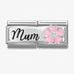 Nomination Classic Double Mum with Pink Enamel Flowers 330734/18