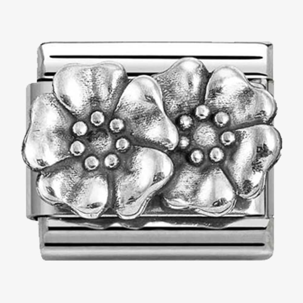 Nomination Classic Oxidised Flowers 330101/73