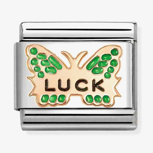 Nomination Composable Classic Green Butterfly Luck 430202/48