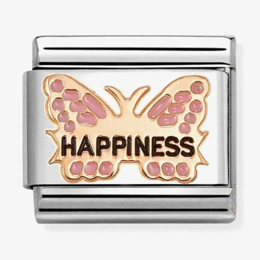 Nomination Composable Classic Pink Butterfly Happiness Charm 430202/49
