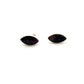 Derbyshire Blue John Sterling Silver Faceted Marquise Shaped Stud Earrings