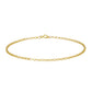 9ct Yellow Gold Belcher 1.6mm Round Bracelet