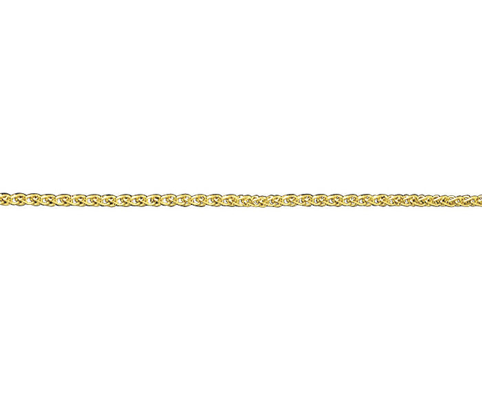 9ct Yellow Gold Round Spiga 16"