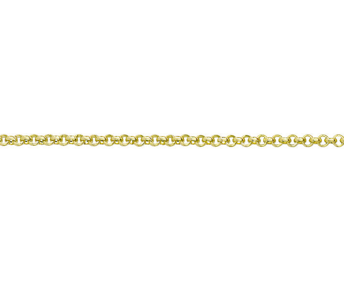 9ct Yellow Gold Baby Belcher 16"