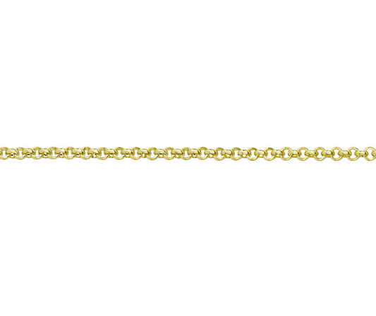 9ct Yellow Gold Baby Belcher 16"