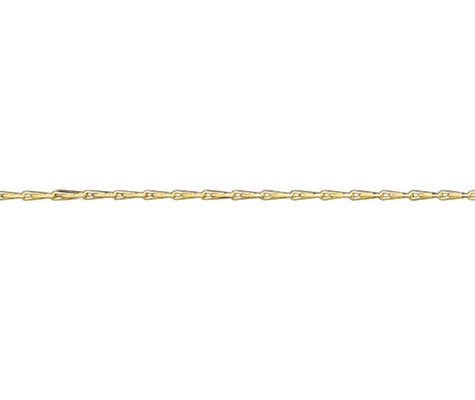 9ct Yellow Gold Hayseed Chain 16"