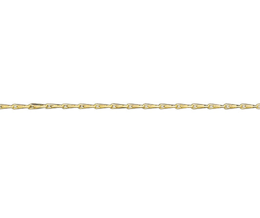 9ct Yellow Gold Hayseed Chain 16"