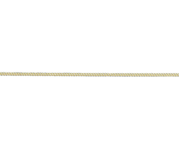 9ct Yellow Gold Filed Curb Chain 18"