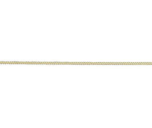 9ct Yellow Gold Filed Curb Chain 18"