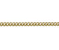9ct Yellow Gold Solid Round Curb Chain 18"