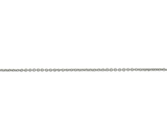 9ct White Gold Round Trace Chain 18"