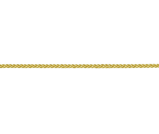 9ct Yellow Gold Round Spiga Chain 18"