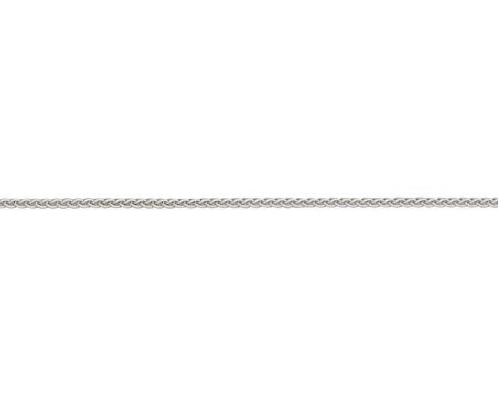 9ct White Gold Spiga Chain 18"